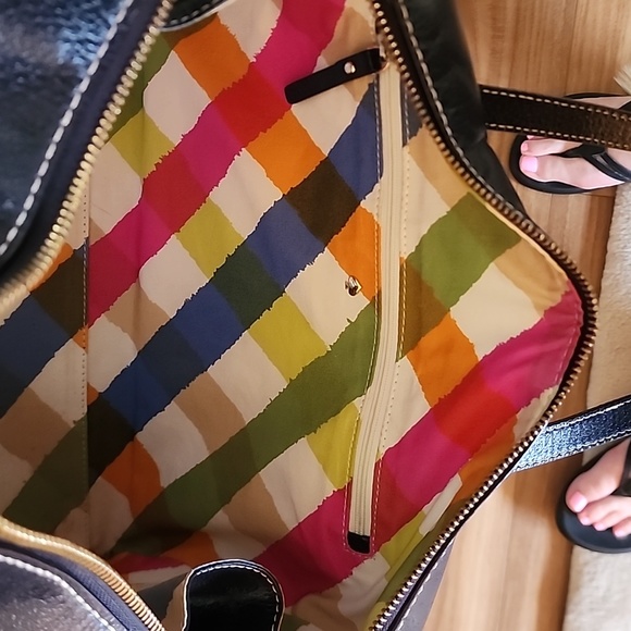 Kate Spade Navy Blue Leather Handbag Model Melinda/Grand Street - Picture 6 of 8